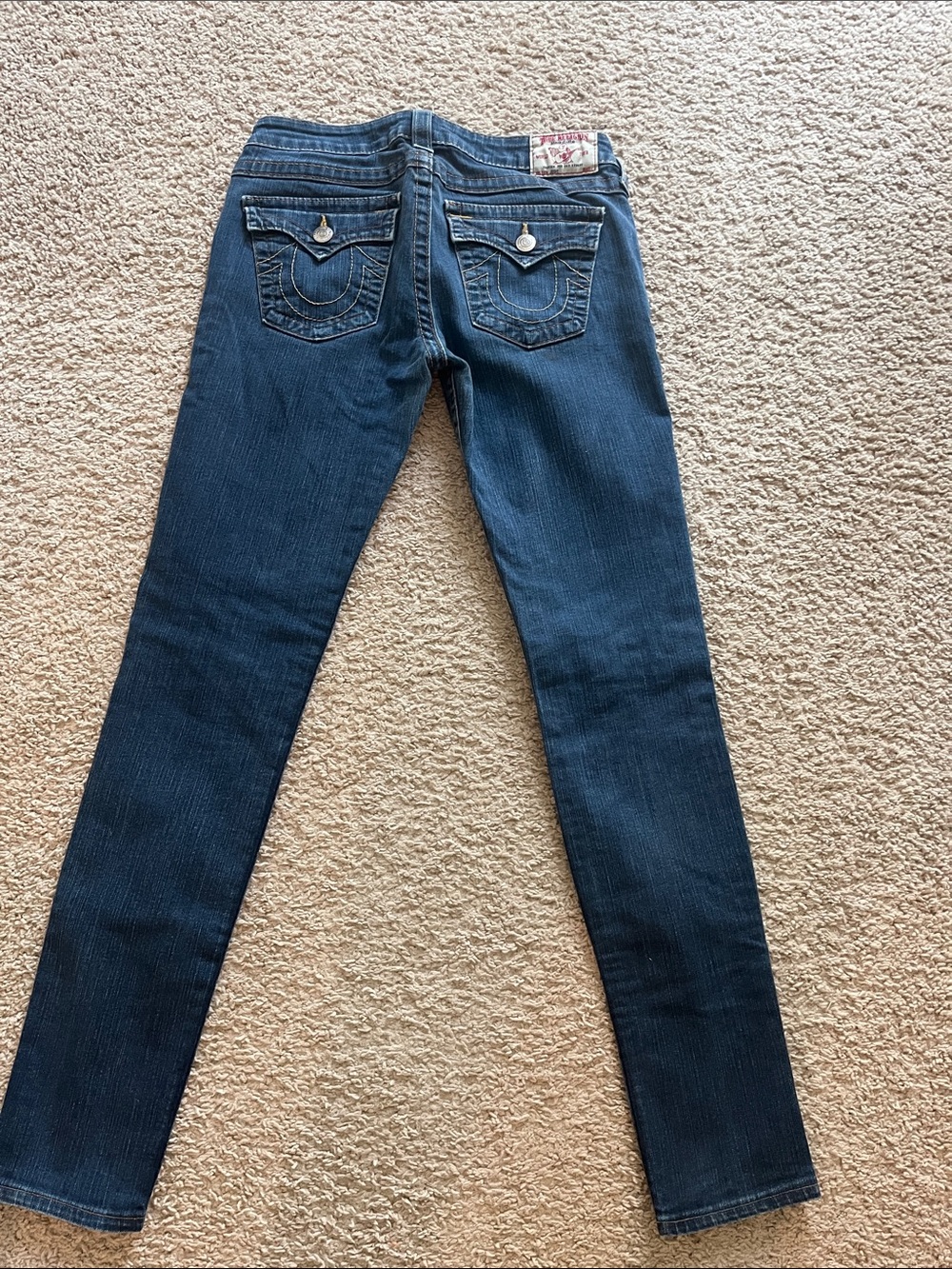 True Religion Women's Dark Indigo Skinny Jeans